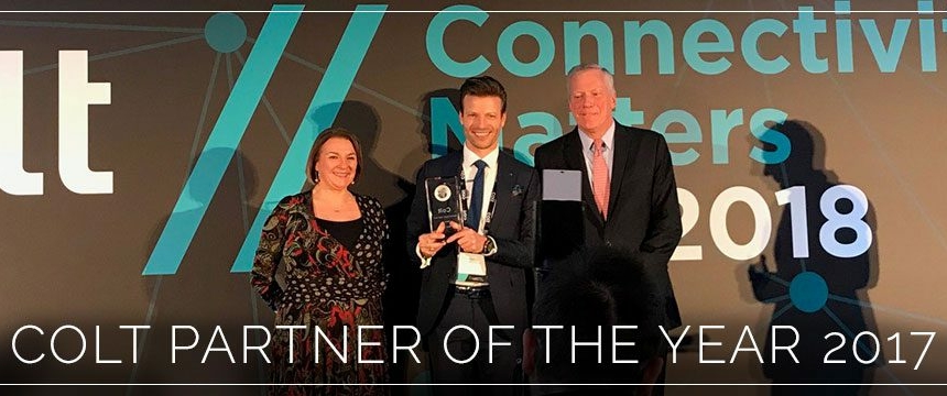 SAVECALL erhält den Award Partner of the Year 2017 von Colt