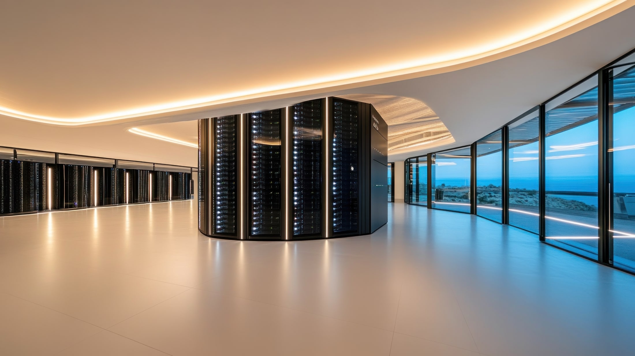 Smart IT – modernes Rechenzentrum als Symbol für intelligente IT-Lösungen