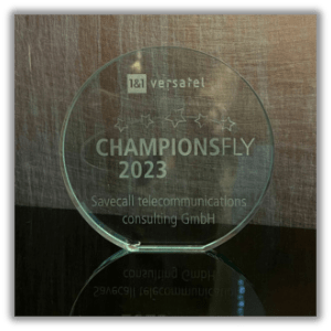 SAVECALL 1&1 Versatel Championsfly Award 2023