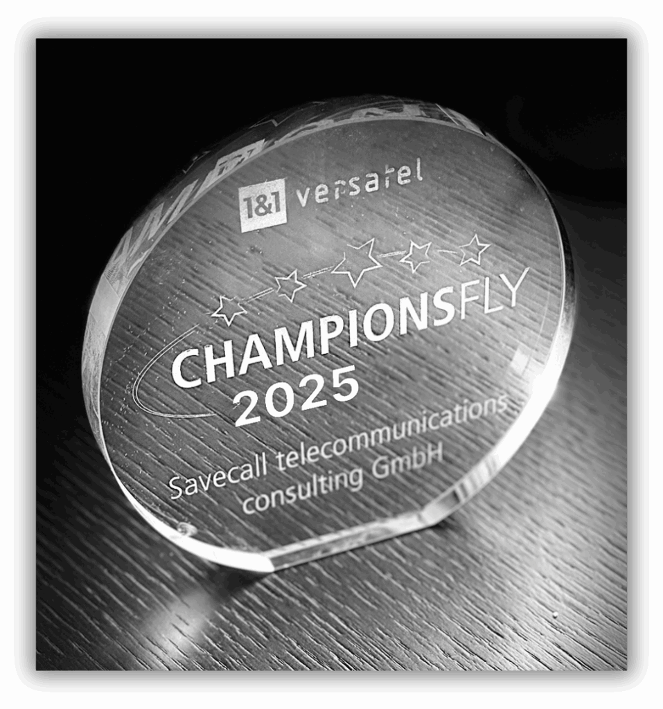 SAVECALL 1&1 Versatel Championsfly Award 2025