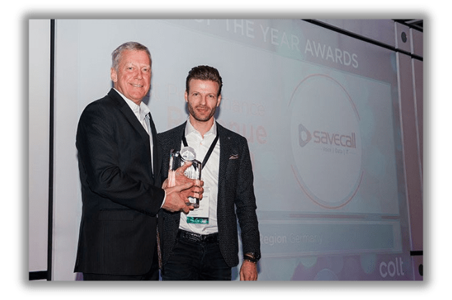 SAVECALL Colt Partner of the Year Award 2016