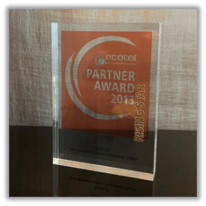 SAVECALL Ecotel Rising Star Award 2013